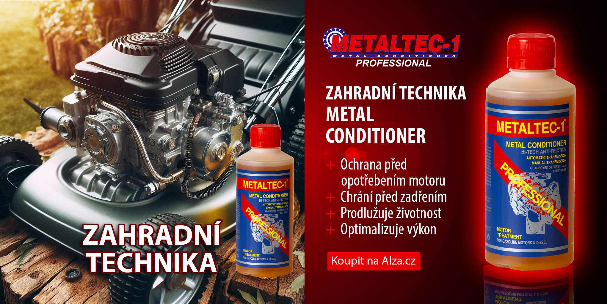 Metaltec-1 Aditivum Metal conditioner Zahradní technika